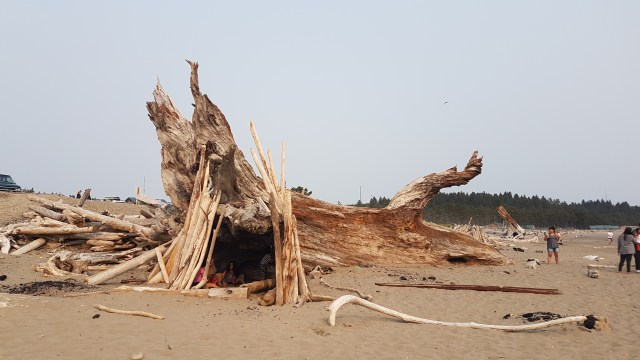 בית מאולתר בחוף הים
